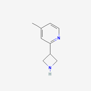 molecular formula C9H12N2 B3224725 2-(Azetidin-3-yl)-4-methylpyridine CAS No. 1236861-44-1