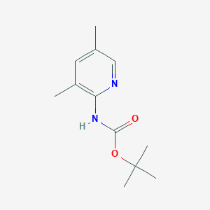 molecular formula C12H18N2O2 B3224742 tert-butyl N-(3,5-dimethylpyridin-2-yl)carbamate CAS No. 1237069-27-0