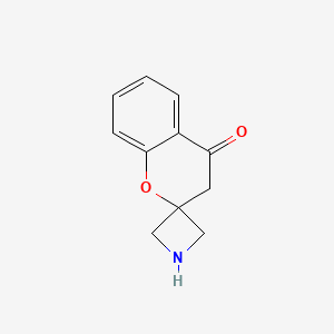 molecular formula C11H11NO2 B3224744 Spiro[azetidine-3,2'-chromane]-4'-one CAS No. 1237171-28-6