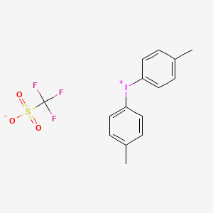 molecular formula C15H14F3IO3S B3224749 Di-p-tolyliodonium trifluoromethanesulfonate CAS No. 123726-16-9