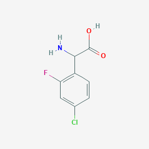 2-Amino-2-(4-chloro-2-fluorophenyl)acetic acid