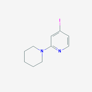 molecular formula C10H13IN2 B3224795 4-Iodo-2-(1-piperidinyl)pyridine CAS No. 1239969-35-7
