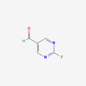 molecular formula C5H3FN2O B3224800 2-Fluoropyrimidine-5-carbaldehyde CAS No. 1240041-64-8