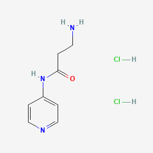 molecular formula C8H13Cl2N3O B3224818 3-amino-N-(pyridin-4-yl)propanamide dihydrochloride CAS No. 1240529-34-3