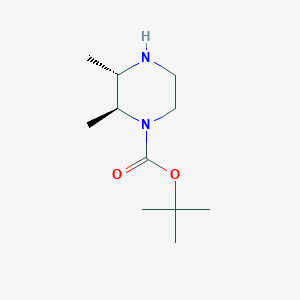 molecular formula C11H22N2O2 B3224832 (2S,3S)-Tert-butyl 2,3-dimethylpiperazine-1-carboxylate CAS No. 1240589-59-6