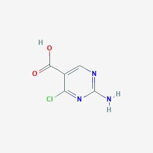 molecular formula C5H4ClN3O2 B3224838 2-Amino-4-chloropyrimidine-5-carboxylic acid CAS No. 1240594-92-6