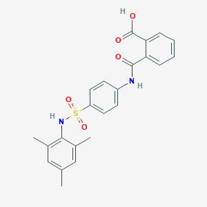 molecular formula C23H22N2O5S B322486 2-({4-[(Mesitylamino)sulfonyl]anilino}carbonyl)benzoic acid 