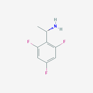 molecular formula C8H8F3N B3224875 (1S)-1-(2,4,6-Trifluorophenyl)ethylamine CAS No. 1241683-08-8