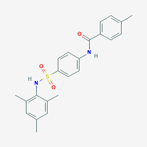 molecular formula C23H24N2O3S B322488 N-{4-[(mesitylamino)sulfonyl]phenyl}-4-methylbenzamide 