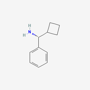molecular formula C11H15N B3224882 (R)-cyclobutyl(phenyl)methanamine CAS No. 1241683-26-0