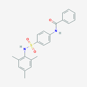 molecular formula C22H22N2O3S B322489 N-{4-[(mesitylamino)sulfonyl]phenyl}benzamide 