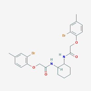 molecular formula C24H28Br2N2O4 B322492 2-(2-bromo-4-methylphenoxy)-N-(2-{[(2-bromo-4-methylphenoxy)acetyl]amino}cyclohexyl)acetamide 