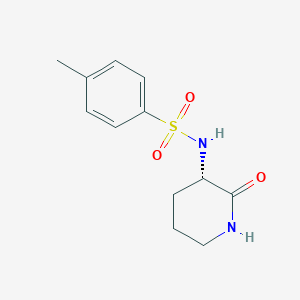 molecular formula C12H16N2O3S B3224929 (S)-3-(Tosylamino)-2-piperidone CAS No. 124288-95-5
