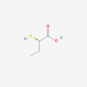 molecular formula C4H8O2S B3224934 (S)-2-mercaptobutanoic acid CAS No. 1242881-37-3