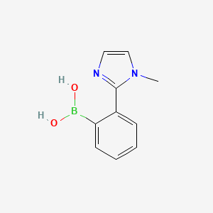 molecular formula C10H11BN2O2 B3224962 2-(1-Methyl-1H-imidazole-2-yl)phenylboronic acid CAS No. 1243264-56-3