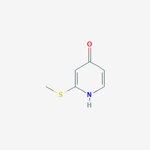 molecular formula C6H7NOS B3224996 2-(Methylsulfanyl)pyridin-4-OL CAS No. 1243388-92-2