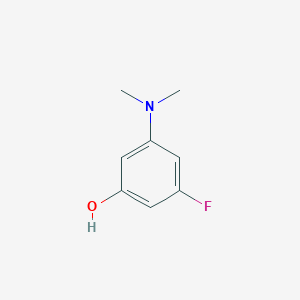 molecular formula C8H10FNO B3225007 3-(Dimethylamino)-5-fluorophenol CAS No. 1243401-81-1