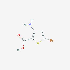 molecular formula C5H4BrNO2S B3225027 3-Amino-5-bromothiophene-2-carboxylic acid CAS No. 1244027-57-3