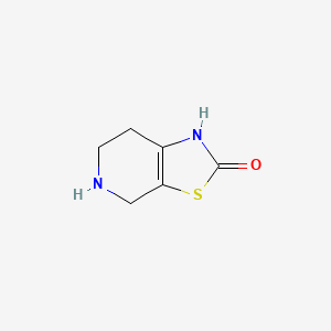 molecular formula C6H8N2OS B3225044 4,5,6,7-Tetrahydrothiazolo[5,4-c]pyridin-2(1H)-one CAS No. 124458-28-2