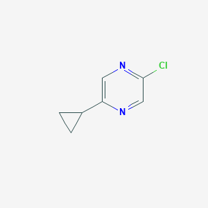 Pyrazine, 2-chloro-5-cyclopropyl-