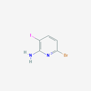 molecular formula C5H4BrIN2 B3225085 6-Bromo-3-iodopyridin-2-amine CAS No. 1245643-34-8