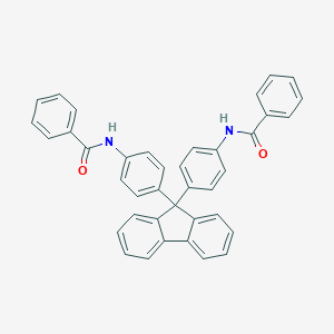 molecular formula C39H28N2O2 B322511 N-(4-{9-[4-(benzoylamino)phenyl]-9H-fluoren-9-yl}phenyl)benzamide 