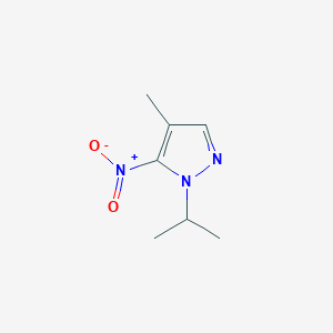 molecular formula C7H11N3O2 B3225133 4-Methyl-1-(methylethyl)-5-nitropyrazole CAS No. 1245772-61-5