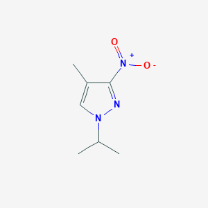 molecular formula C7H11N3O2 B3225145 4-Methyl-1-(methylethyl)-3-nitropyrazole CAS No. 1245773-19-6