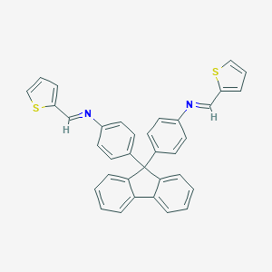 molecular formula C35H24N2S2 B322515 9,9-Bis[4-[(2-thienylmethylene)amino]phenyl]-9H-fluorene 