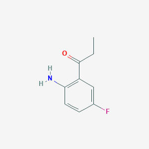 molecular formula C9H10FNO B3225180 1-(2-Amino-5-fluorophenyl)propan-1-one CAS No. 124623-14-9