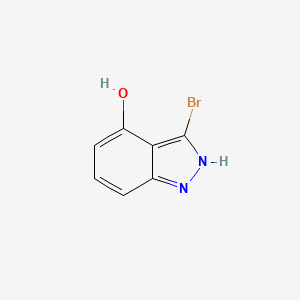 molecular formula C7H5BrN2O B3225183 3-bromo-1H-indazol-4-ol CAS No. 1246307-73-2