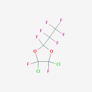 molecular formula C5Cl2F8O2 B3225252 4,5-Dichloro-2,4,5-trifluoro-2-pentafluoroethyl-1,3-dioxolane CAS No. 124699-32-7