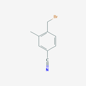 molecular formula C9H8BrN B3225263 4-(溴甲基)-3-甲基苯甲腈 CAS No. 1247022-11-2