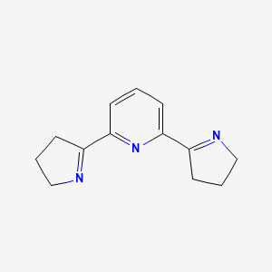 molecular formula C13H15N3 B3225267 2,6-Bis(3,4-dihydro-2H-pyrrole-5-yl)pyridine CAS No. 124705-98-2