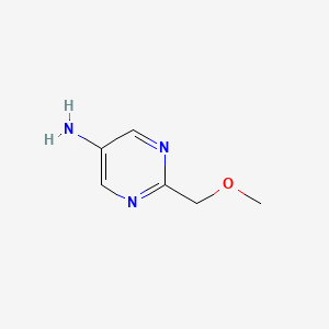 molecular formula C6H9N3O B3225272 2-(Methoxymethyl)pyrimidin-5-amine CAS No. 1247094-82-1