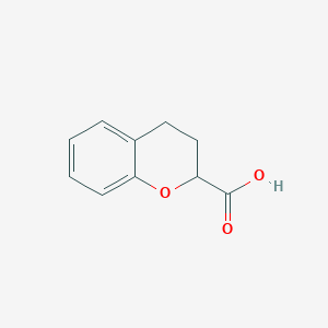 molecular formula C10H10O3 B032253 色满-2-羧酸 CAS No. 51939-71-0