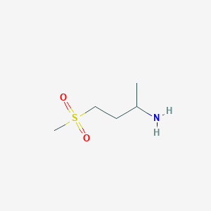 molecular formula C5H13NO2S B3225302 4-Methanesulfonylbutan-2-amine CAS No. 1247371-90-9