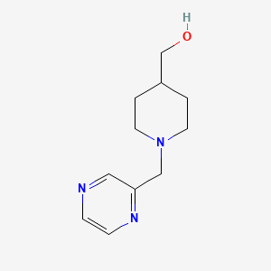 molecular formula C11H17N3O B3225323 (1-(Pyrazin-2-ylmethyl)piperidin-4-yl)methanol CAS No. 1247703-29-2