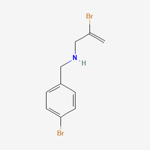 molecular formula C10H11Br2N B3225328 [(4-Bromophenyl)methyl](2-bromoprop-2-en-1-yl)amine CAS No. 1247734-99-1
