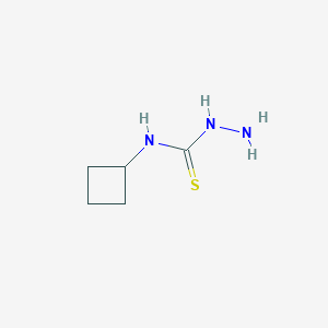 molecular formula C5H11N3S B3225345 3-Amino-1-cyclobutylthiourea CAS No. 1247786-15-7