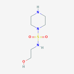 molecular formula C6H15N3O3S B3225351 2-[(Piperazine-1-sulfonyl)amino]ethan-1-ol CAS No. 1247805-31-7
