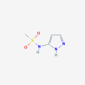 molecular formula C4H7N3O2S B3225356 N-(1H-Pyrazol-3-yl)methanesulfonamide CAS No. 1248201-08-2