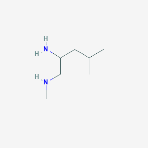 molecular formula C7H18N2 B3225398 (2-Amino-4-methylpentyl)(methyl)amine CAS No. 1248719-57-4