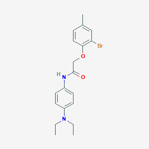 molecular formula C19H23BrN2O2 B322541 2-(2-bromo-4-methylphenoxy)-N-[4-(diethylamino)phenyl]acetamide 
