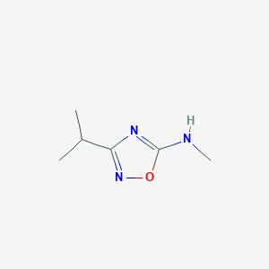 3-isopropyl-N-methyl-1,2,4-oxadiazol-5-amine