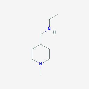 molecular formula C9H20N2 B3225458 Ethyl-(1-methyl-piperidin-4-ylmethyl)-amine CAS No. 1249079-24-0