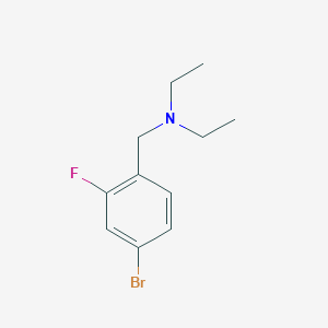 molecular formula C11H15BrFN B3225465 [(4-溴-2-氟苯基)甲基]二乙胺 CAS No. 1249128-16-2