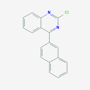 molecular formula C18H11ClN2 B3225500 2-Chloro-4-(naphthalen-2-yl)quinazoline CAS No. 124959-44-0