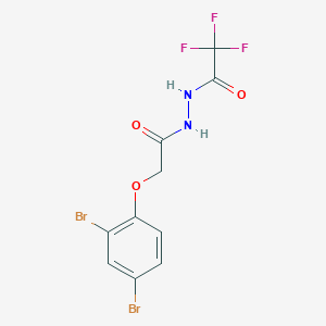 molecular formula C10H7Br2F3N2O3 B322551 N'-[(2,4-dibromophenoxy)acetyl]-2,2,2-trifluoroacetohydrazide 