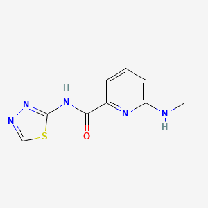 molecular formula C9H9N5OS B3225510 6-(methylamino)-N-(1,3,4-thiadiazol-2-yl)pyridine-2-carboxamide CAS No. 1249635-62-8